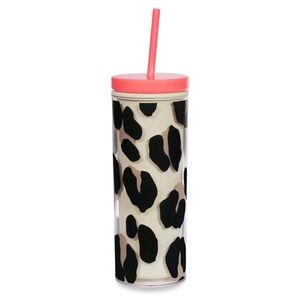 Kate Spade New York Leopard Print Insulated Travel Tumbler w/ Lid